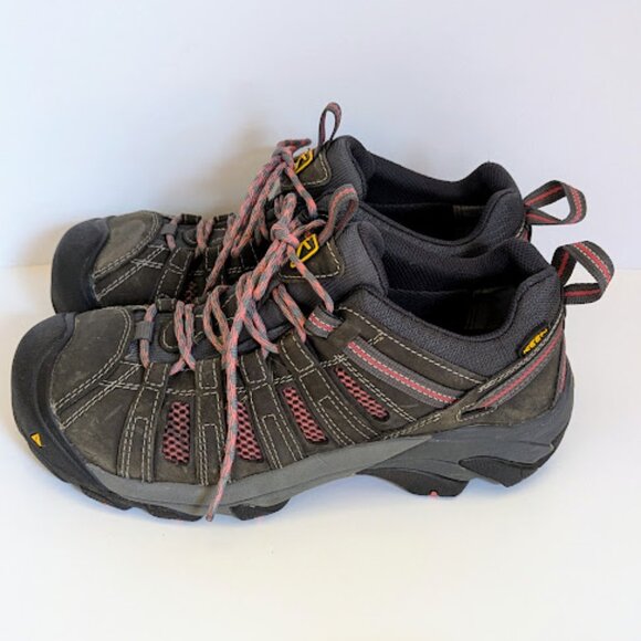 Keen Womens Utility Flint Steel Toe Trail Hiker Work Boots Shoes Size 10 Wide - Picture 3 of 6